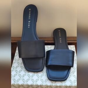 Gianni Bini Black Slide Sandals